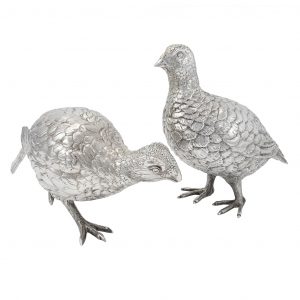 Edward Barnard And Sons-Sterling Silver Grouse
