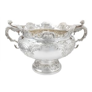 Edward Barnard & Sons-Sterling Silver Punch Bowl