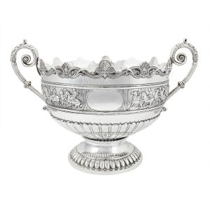 Edward & Sons-Scottish Silver Punch Bowl