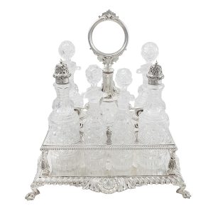 A Victorian Seven Bottle Cruet